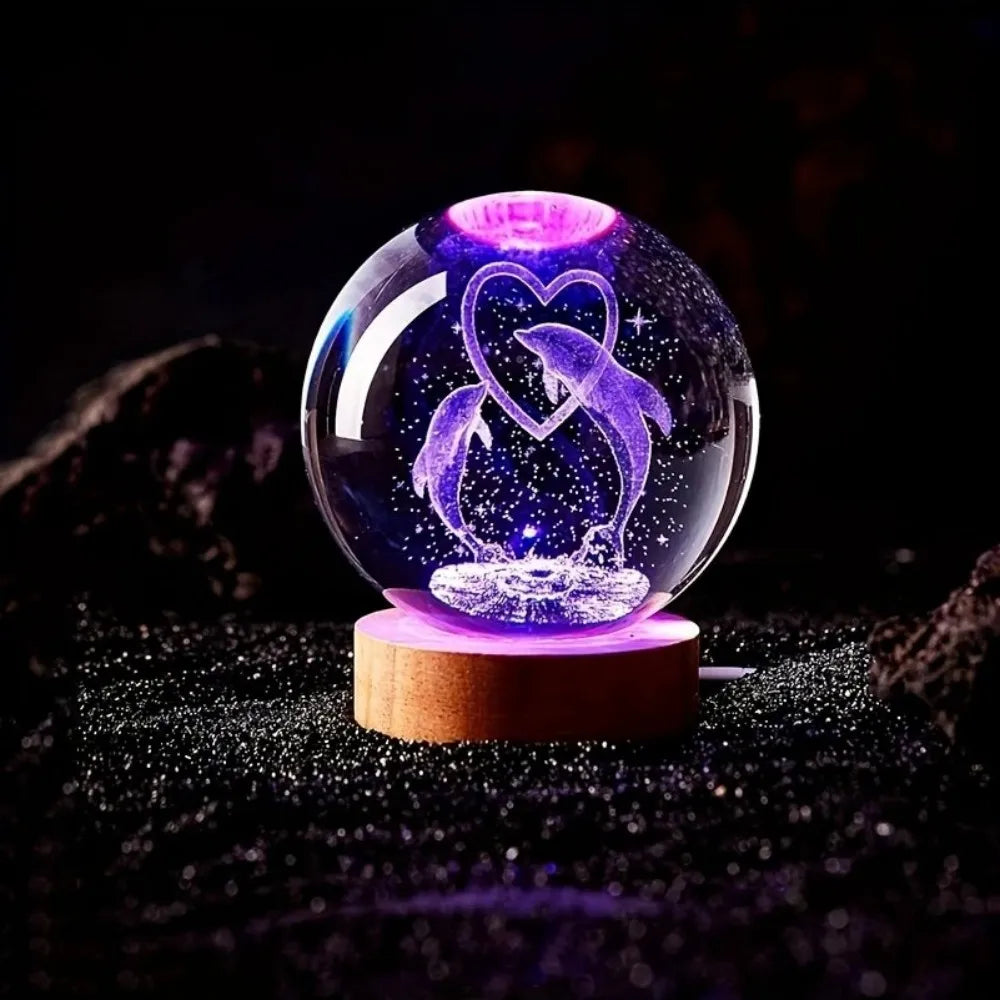 3D Crystal Ball Lamp