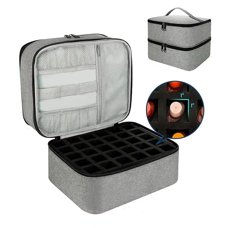 Portable Double-Layer Organizer Bag