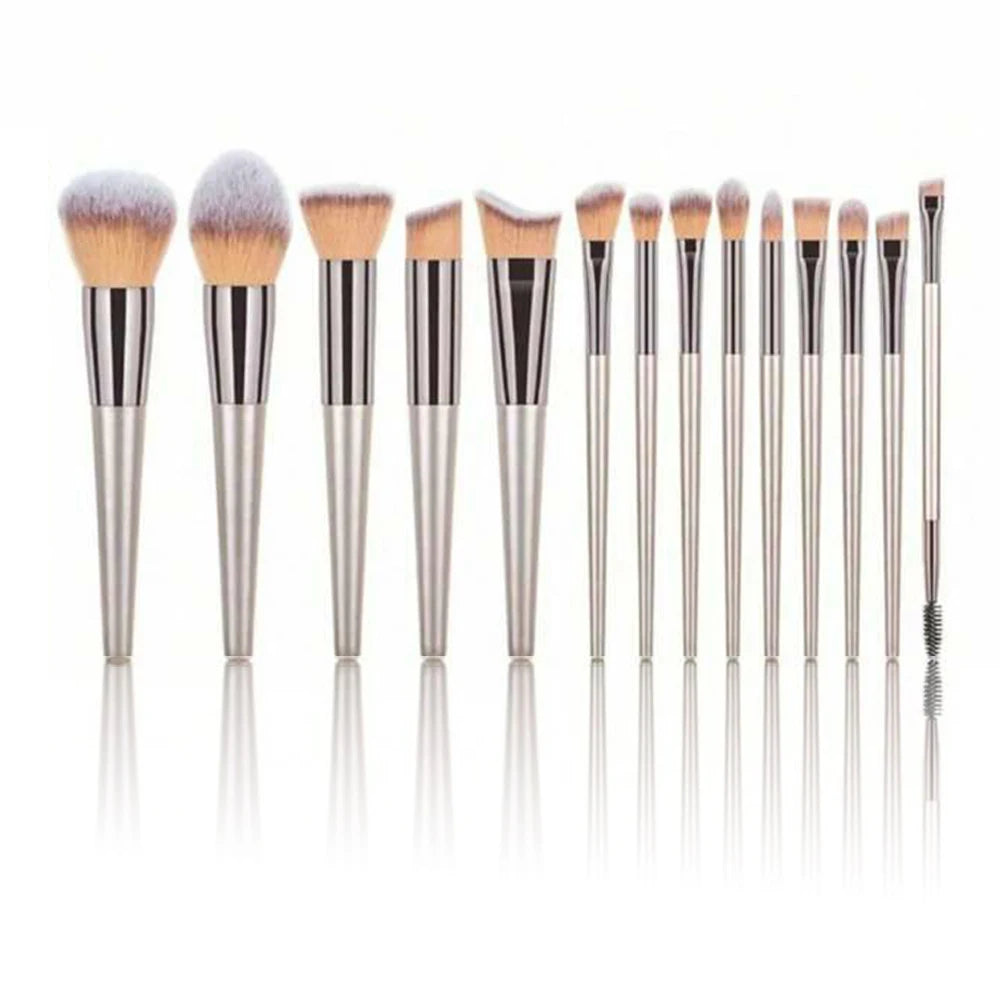 14-Piece Premium Synthetic Makeup Brush Set