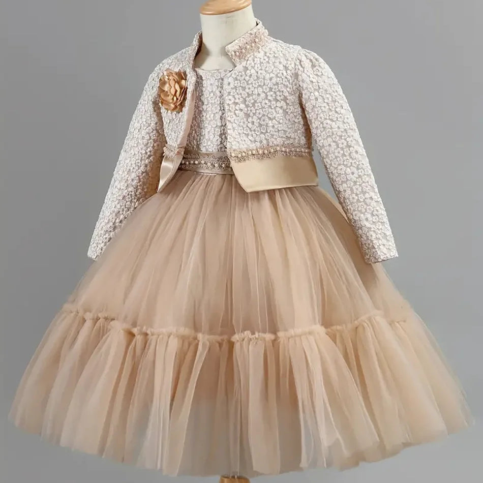 New 1 Girl Princess Coat  Dress