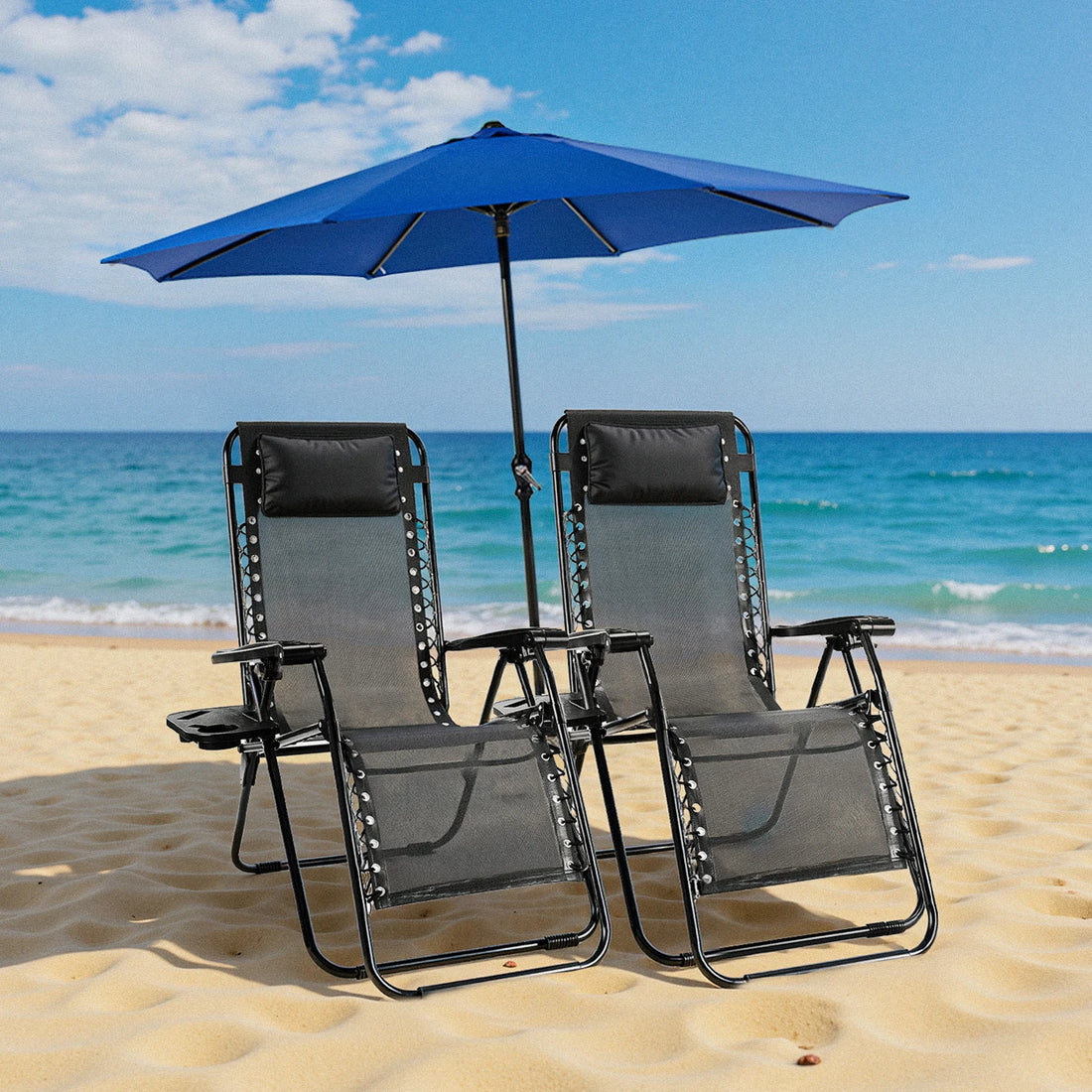 Portable Recliner Chair With Cup Holder