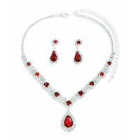 3 Pieces Of Necklace With Earrings Set