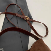 Soft Matte Suede Cow Leather Bag