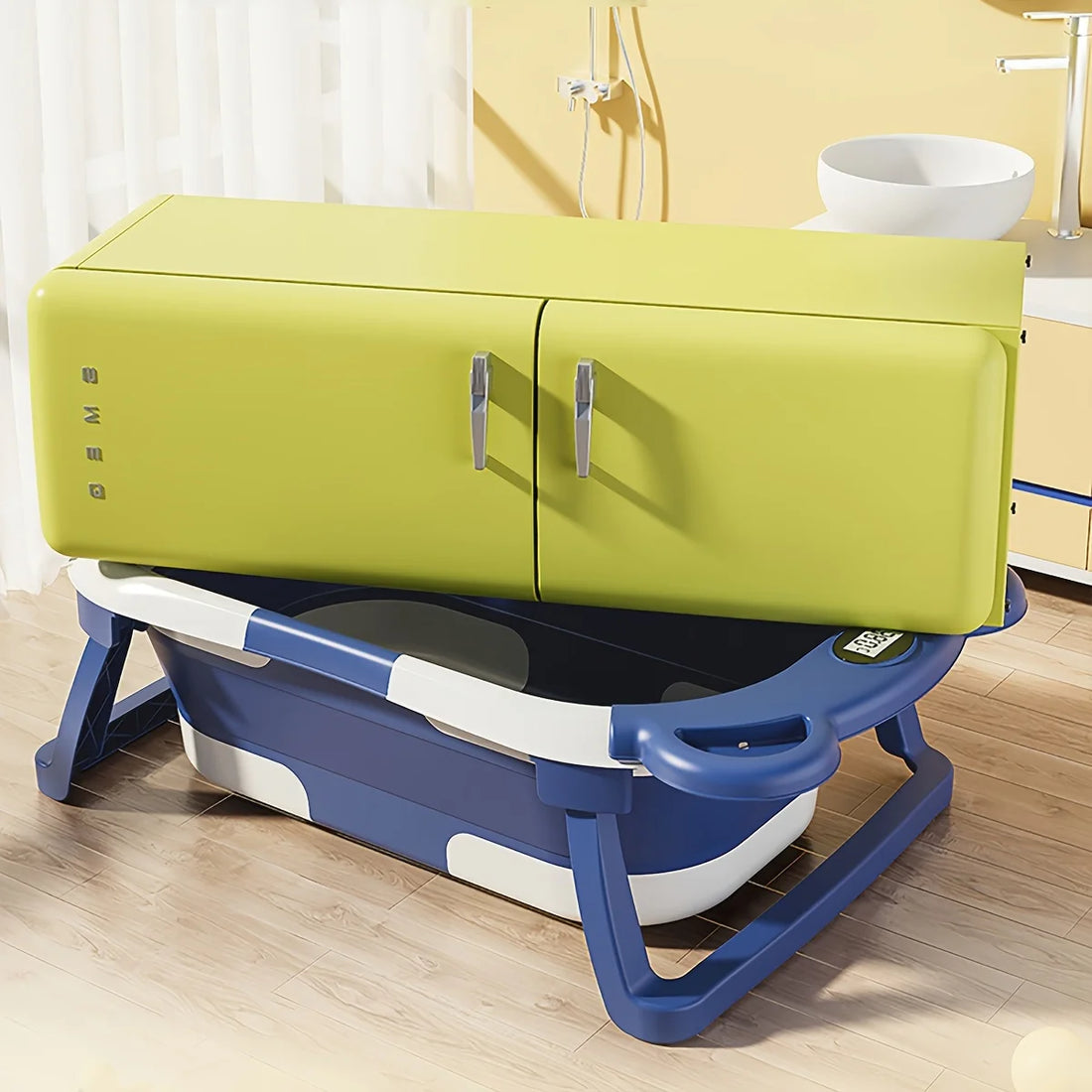 Portable Travel Bathtub With Thermometer