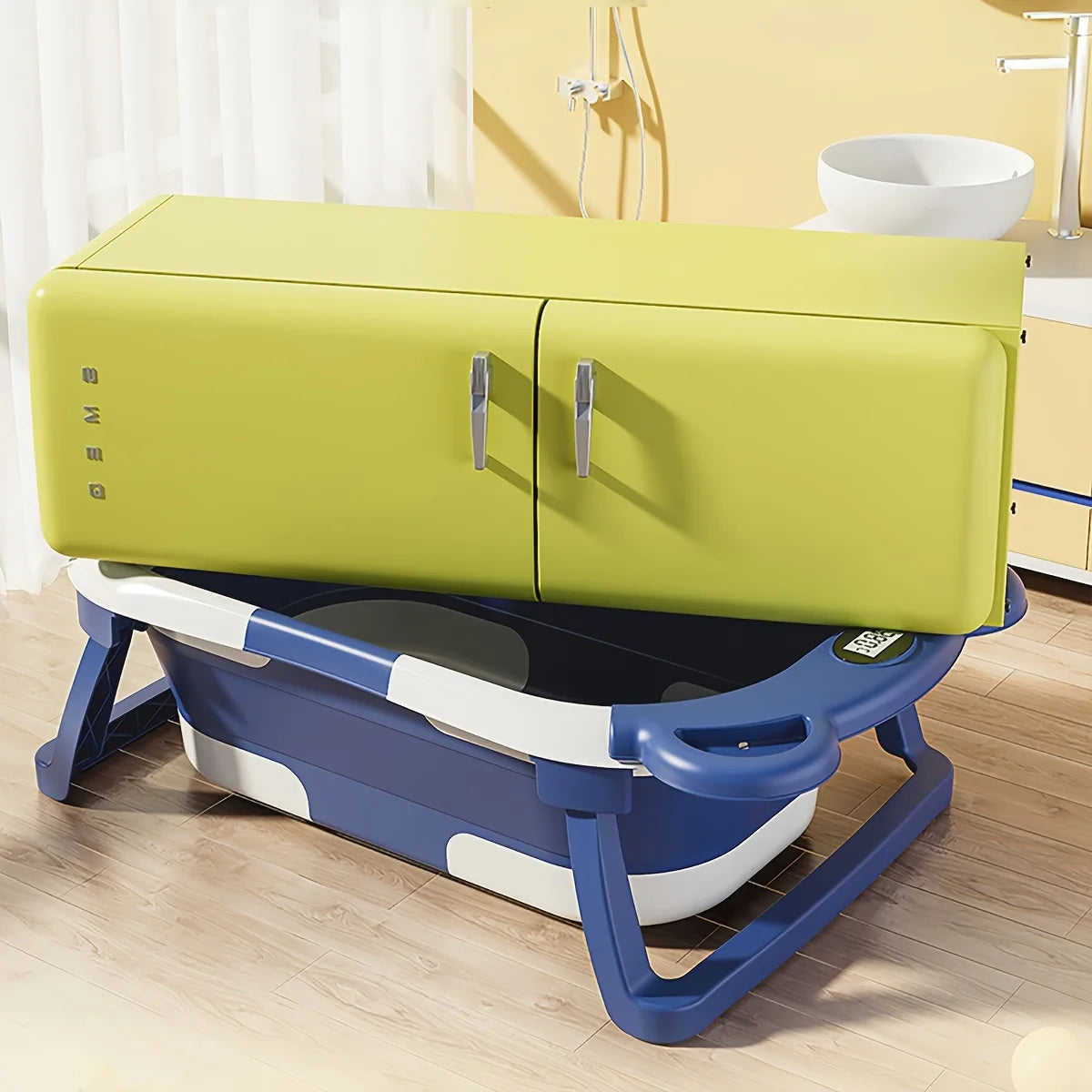 Portable Travel Bathtub With Thermometer