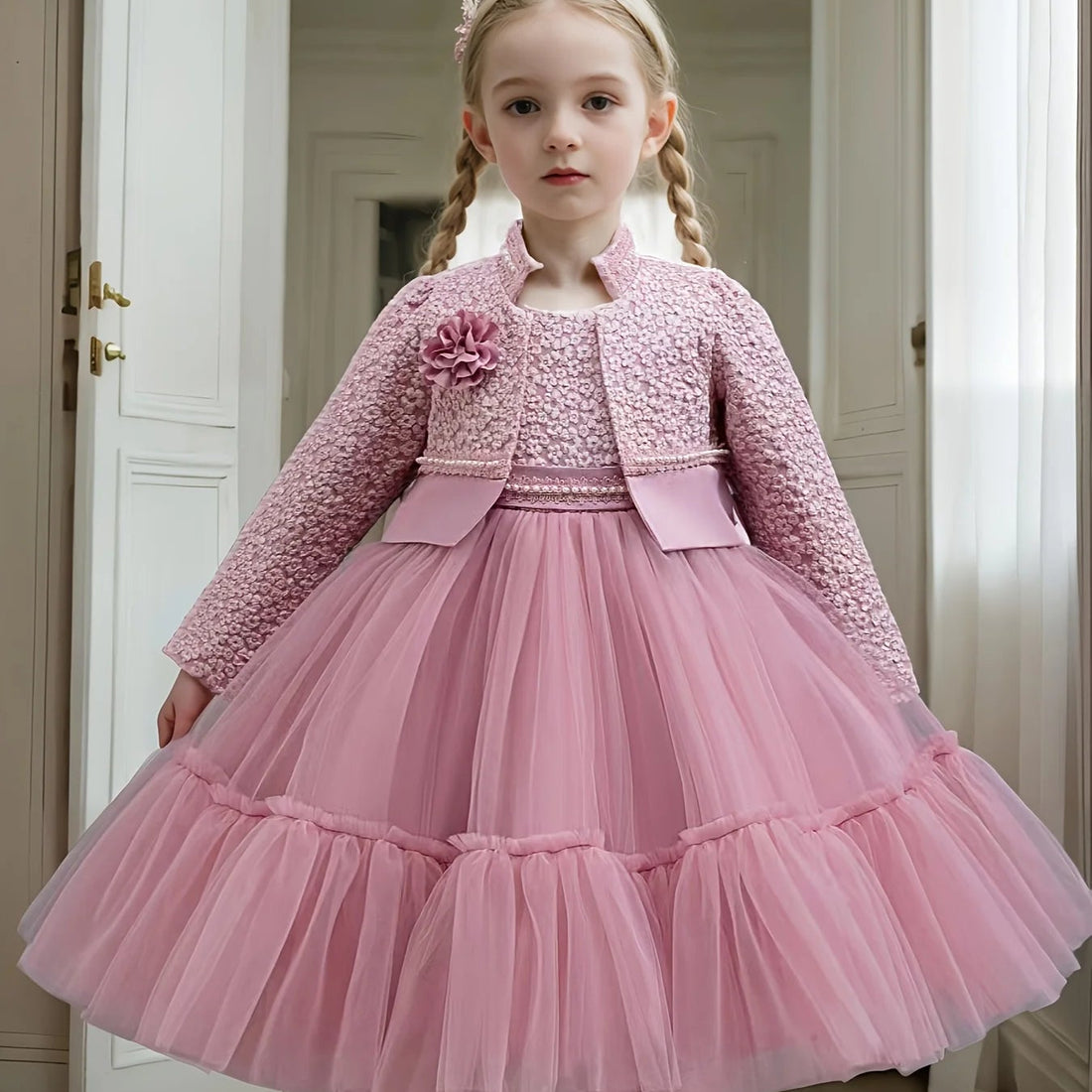 New 1 Girl Princess Coat  Dress