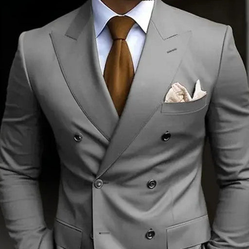 Double Breasted Men's 2 Piece Set