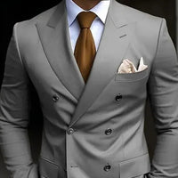 Double Breasted Men's 2 Piece Set