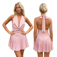 V-Neckline Women Summer Fashion Dress