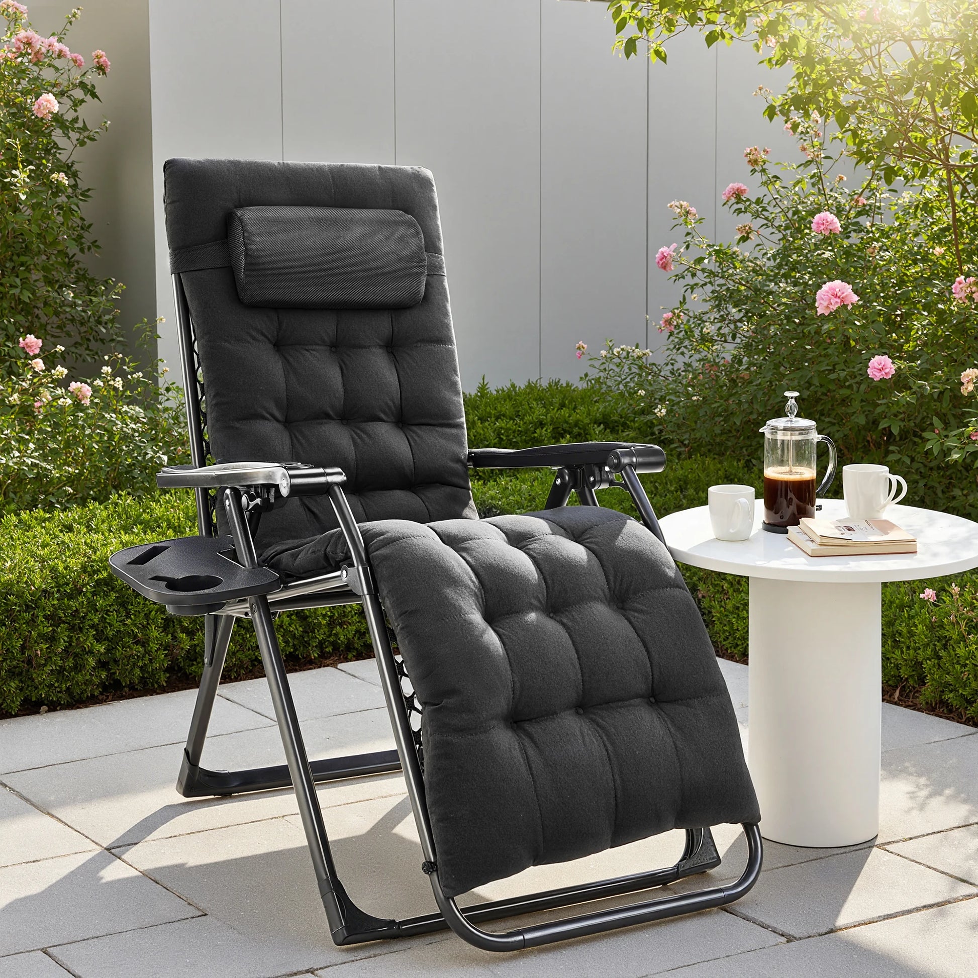 Portable Recliner Chair With Cup Holder