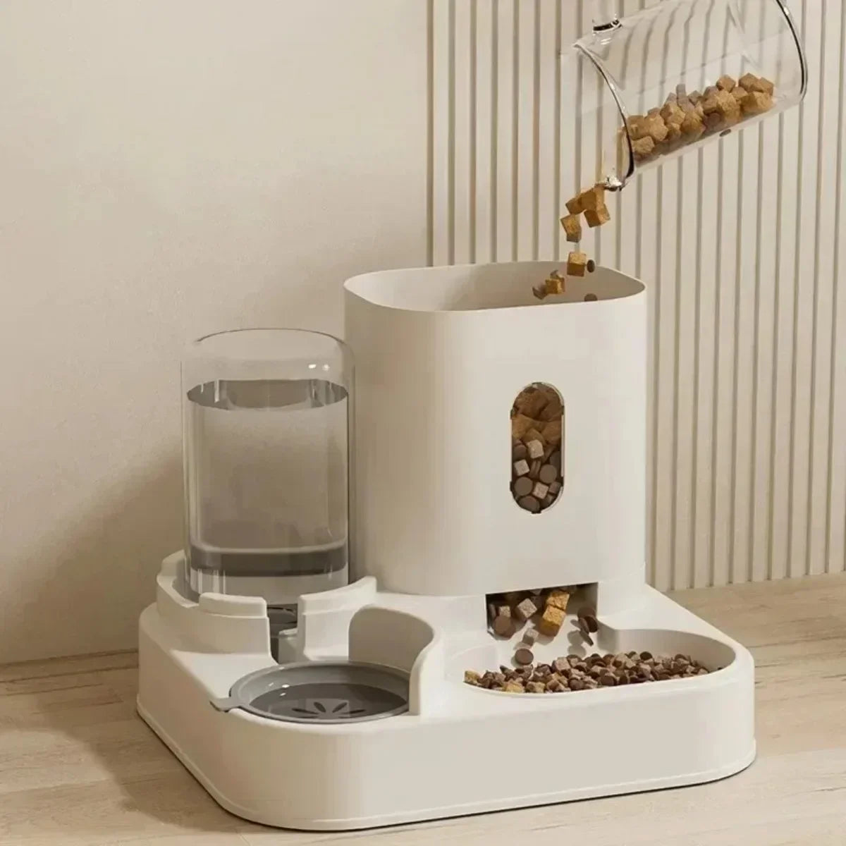 Food Bowl With Water Fountain