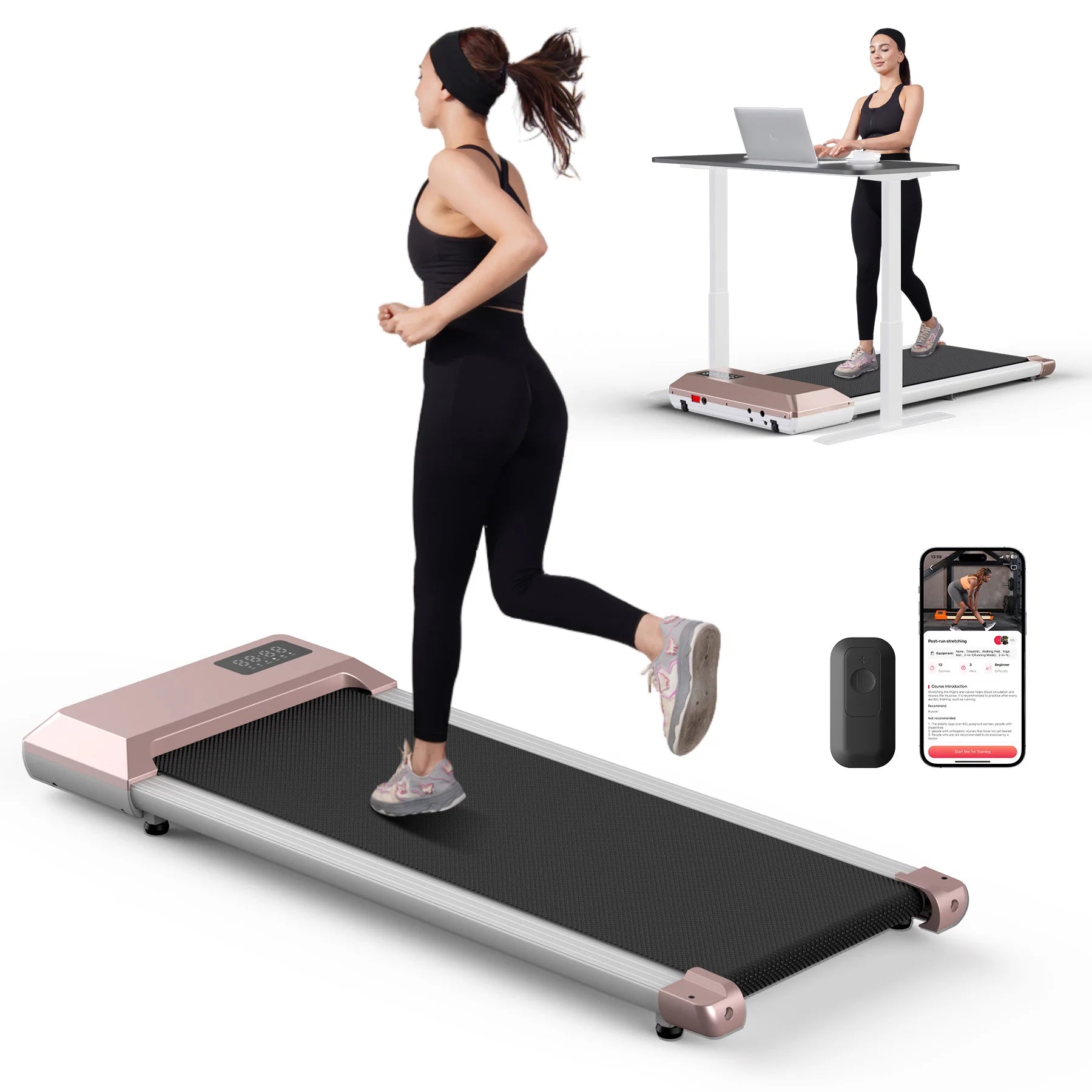 2in1 Walking Running Fitness Treadmill