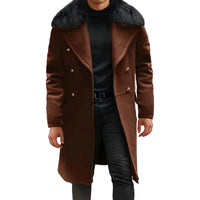 Men Classic Double Breasted Trench Coat