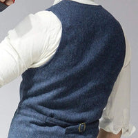 Men's V Neck Casual Waistcoat