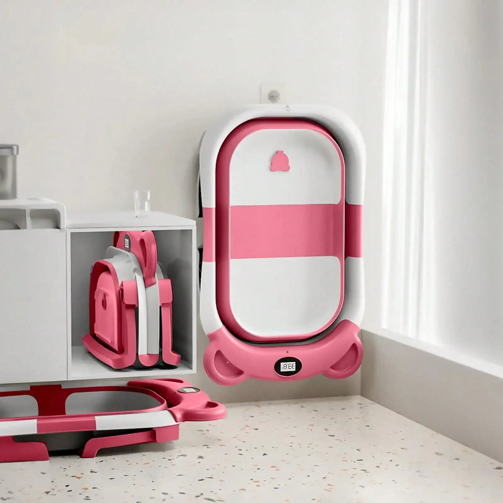 Portable Travel Bathtub With Thermometer