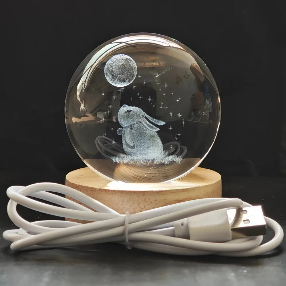 3D Crystal Ball Lamp