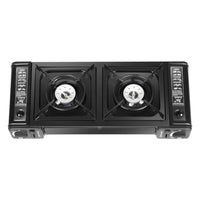 Double Head BBQ Gas stove with Baking Tray