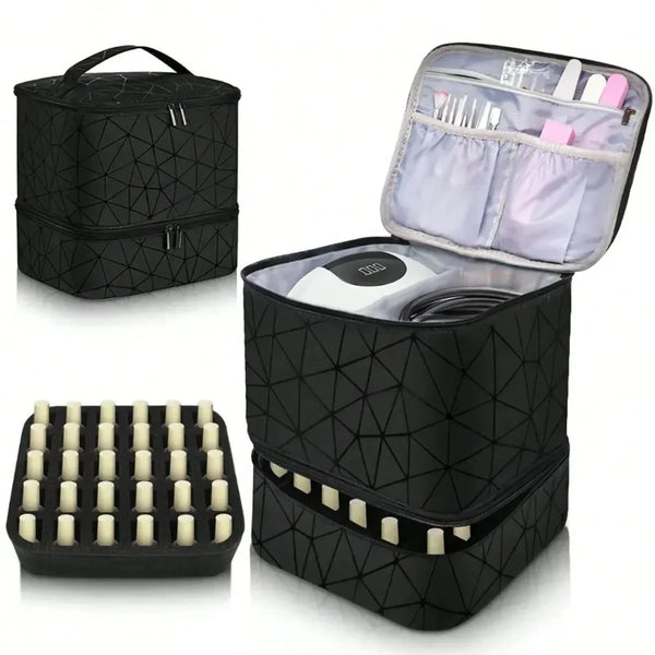 Portable Double-Layer Organizer Bag