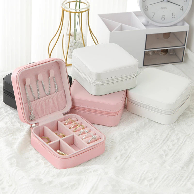 Travel Leather Jewelry Box