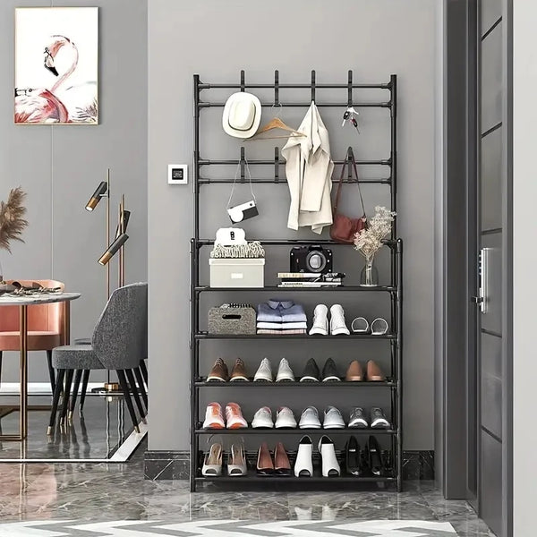 Clothes Hanger And Shoe Rack