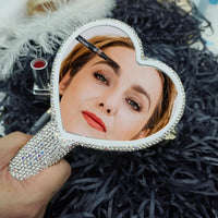 Diamond Handheld Makeup Mirror