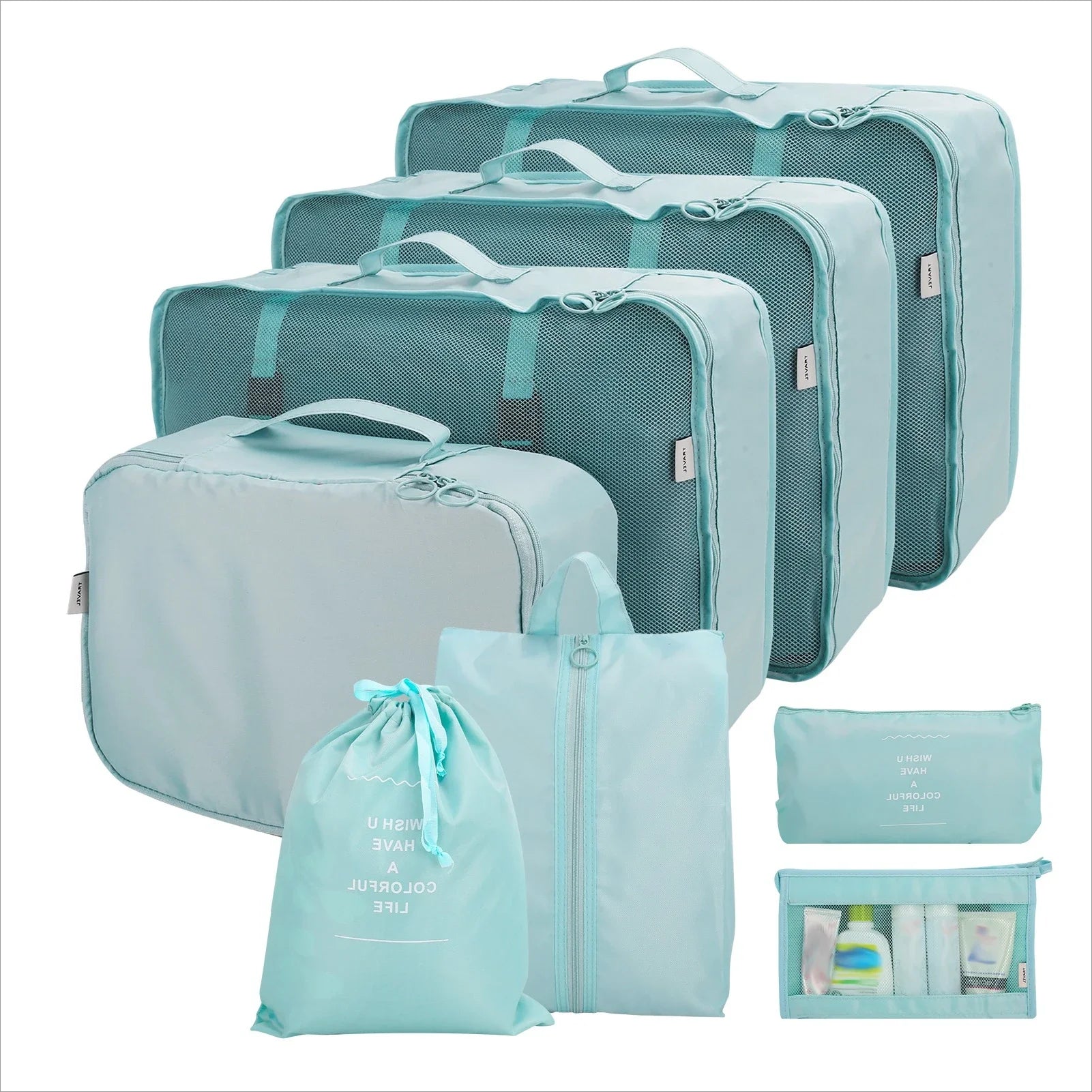 Waterproof Packing Cubes 8pc Set