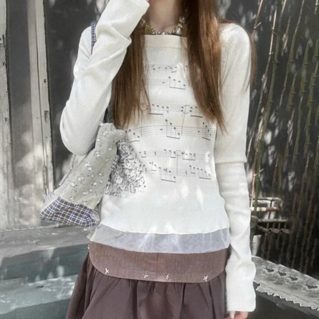 Women Long Sleeve Boat Neck Shirt