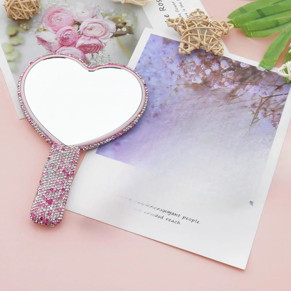 Diamond Handheld Makeup Mirror