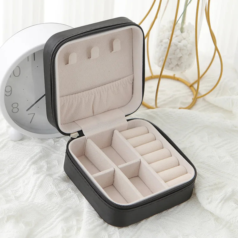 Travel Leather Jewelry Box