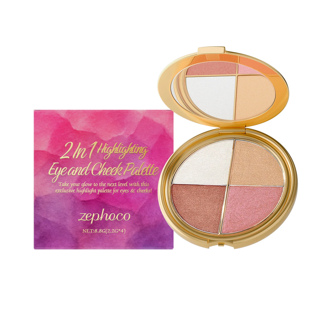 4 Colors Shimmery Glow Makeup Palette