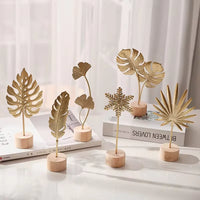 1pcs Golden Ginkgo Leaf For Home Decor
