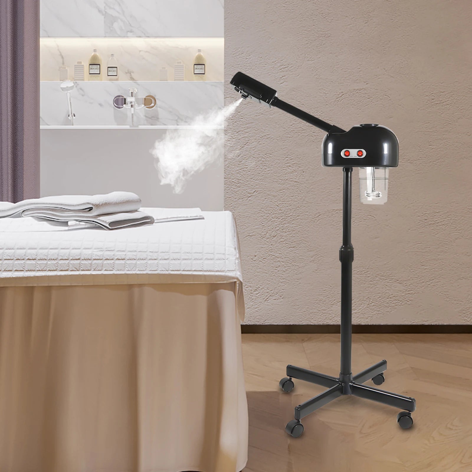 360° Rotatable Movable Facial Steamer Sprayer For Skin Care