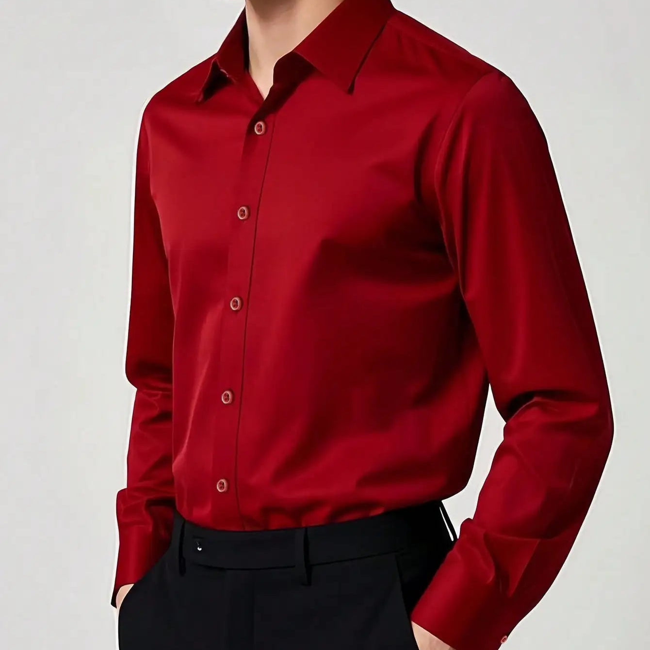 Men Long Sleeve Dress Shirt