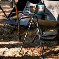 Outdoor Round Table With Mesh Bag