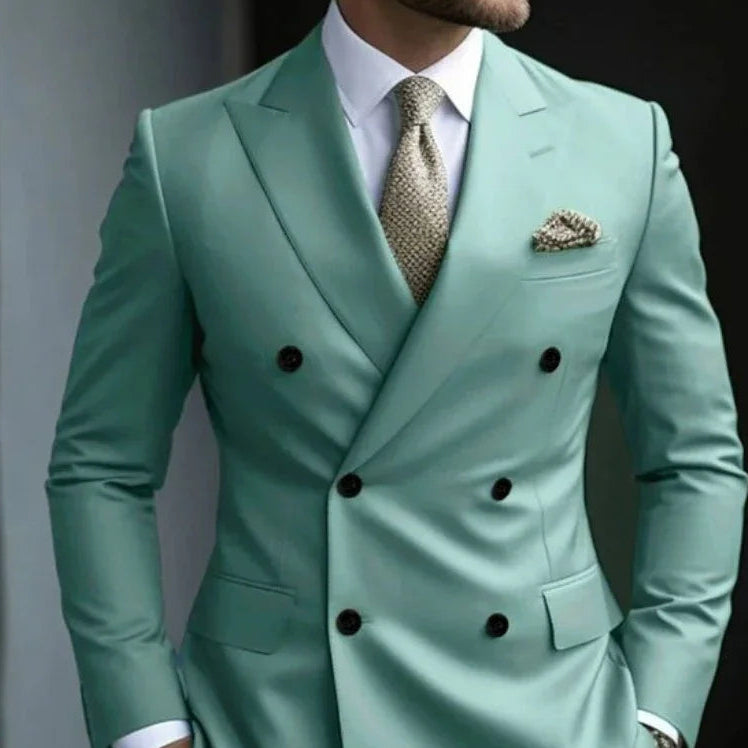 Double Breasted Men's 2 Piece Set