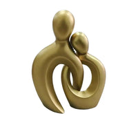 Aesthetic Resin Couple Hugging Sculpture