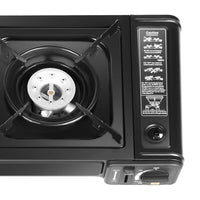 Double Head BBQ Gas stove with Baking Tray