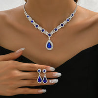 3 Pieces Of Necklace With Earrings Set
