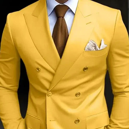 Double Breasted Men's 2 Piece Set