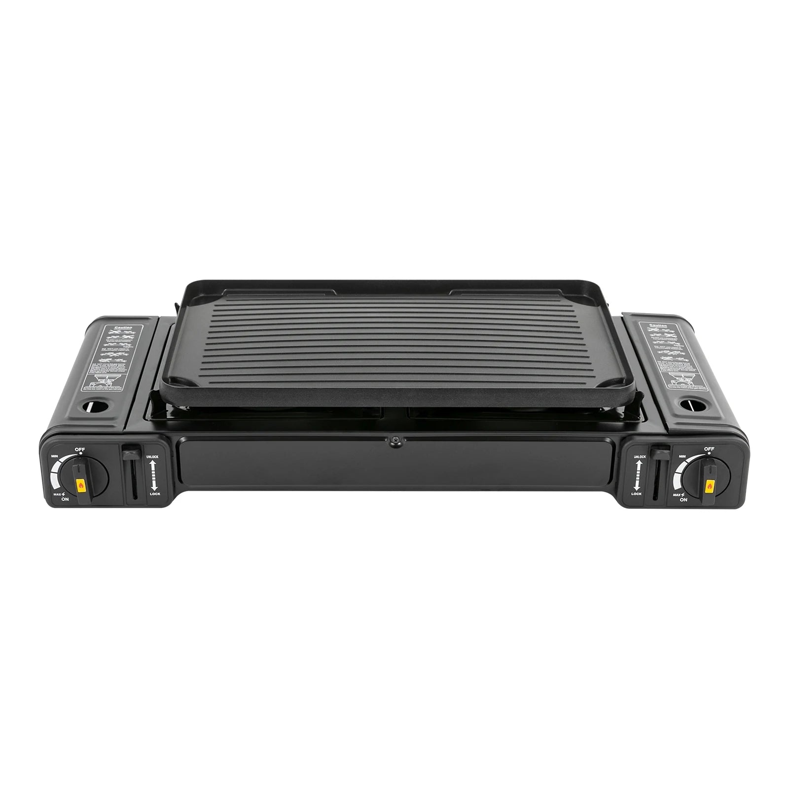Double Head BBQ Gas stove with Baking Tray