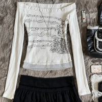 Women Long Sleeve Boat Neck Shirt