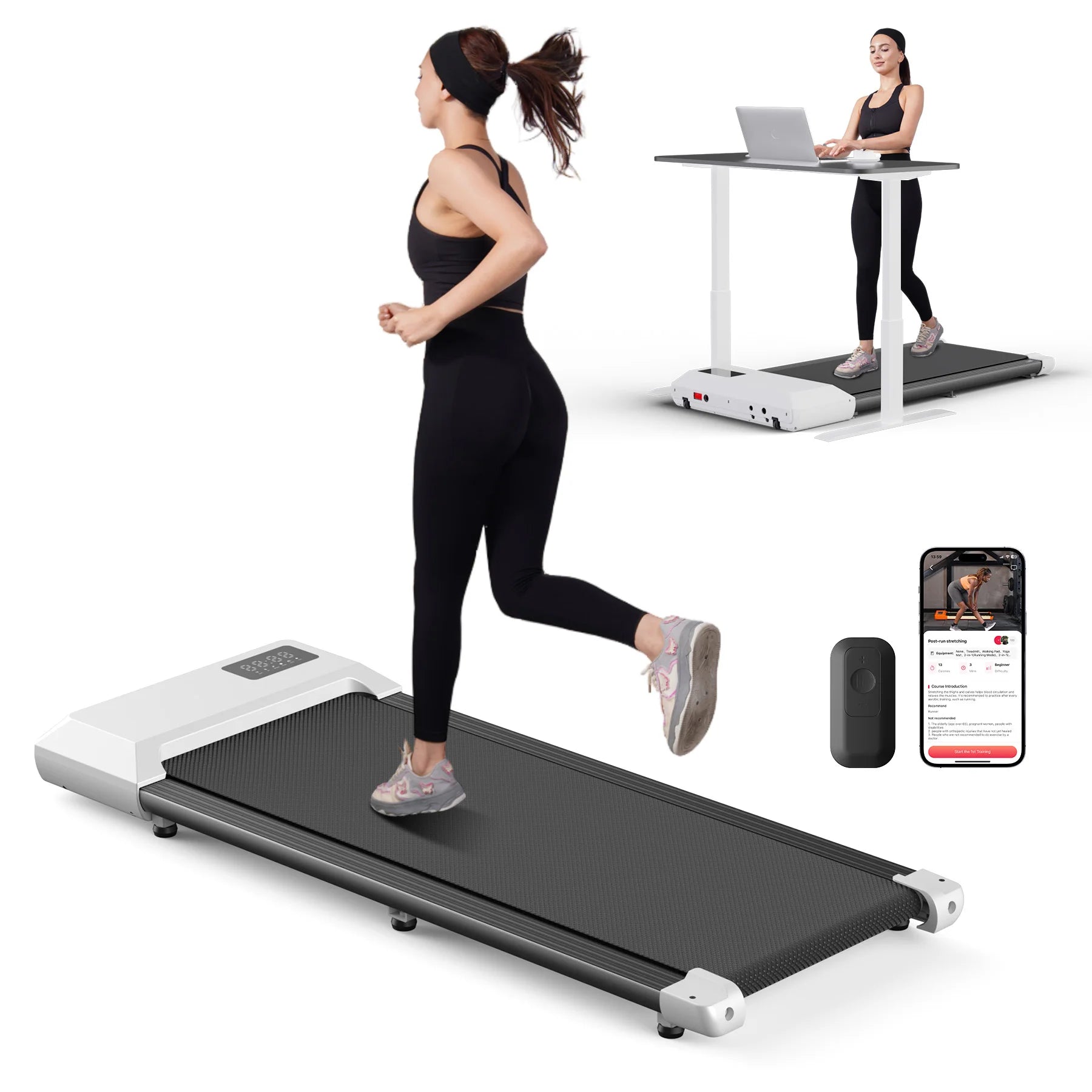 2in1 Walking Running Fitness Treadmill