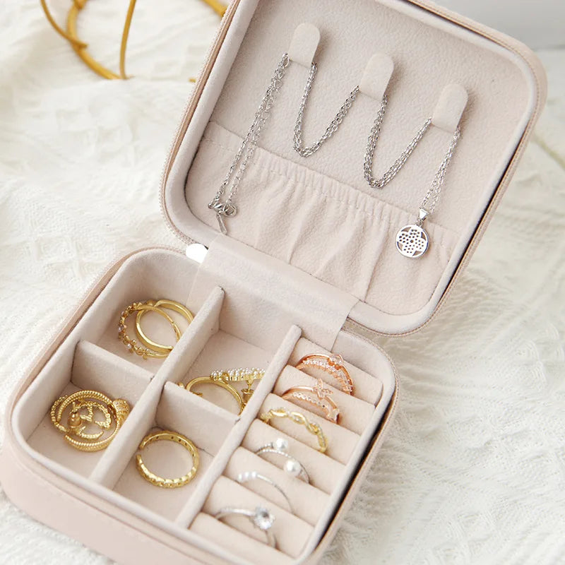 Travel Leather Jewelry Box