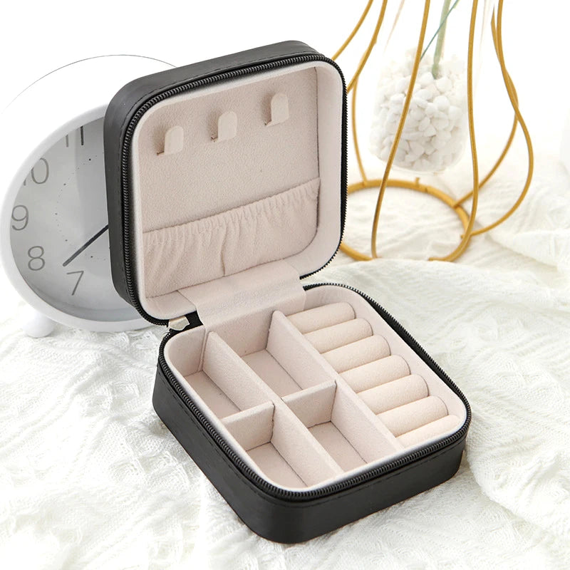 Travel Leather Jewelry Box