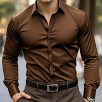 Men Long Sleeve Dress Shirt