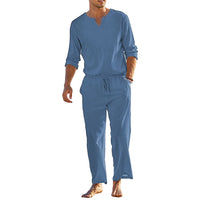 Men Summer Cotton 2 Pieces Set
