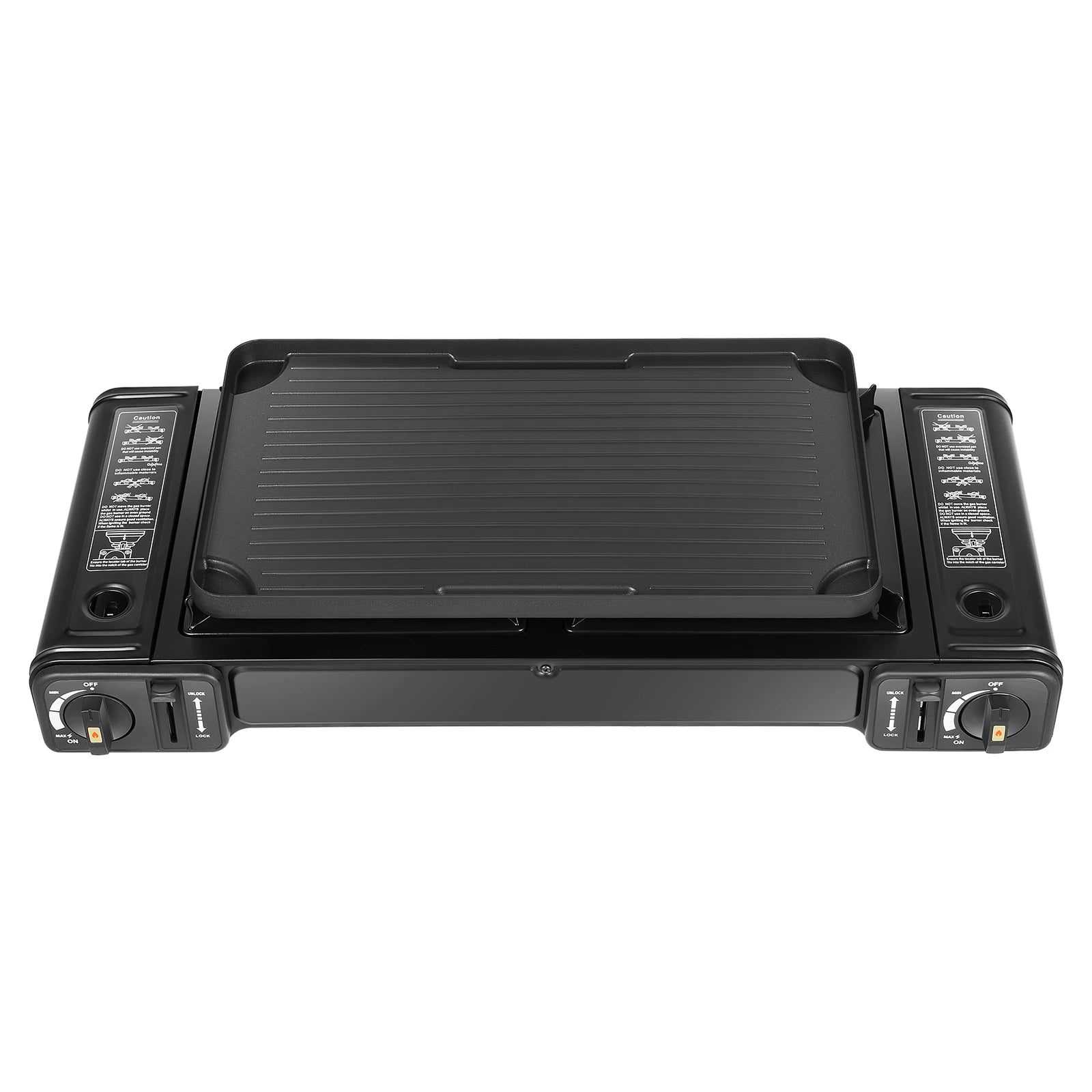 Double Head BBQ Gas stove with Baking Tray