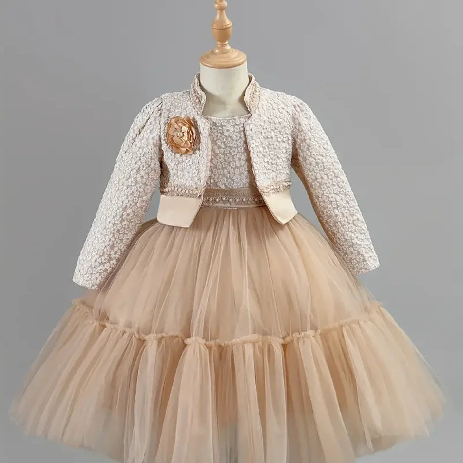 New 1 Girl Princess Coat  Dress