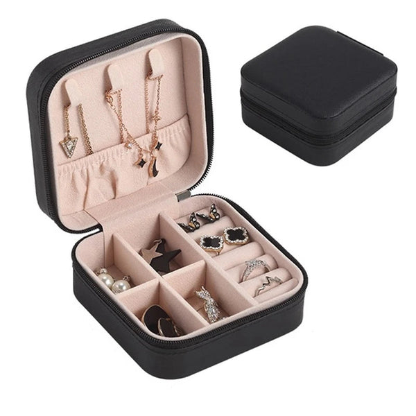 Travel Leather Jewelry Box