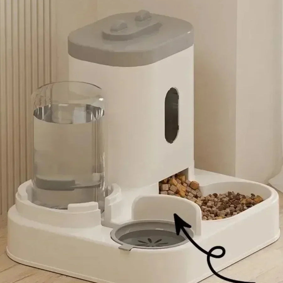 Food Bowl With Water Fountain